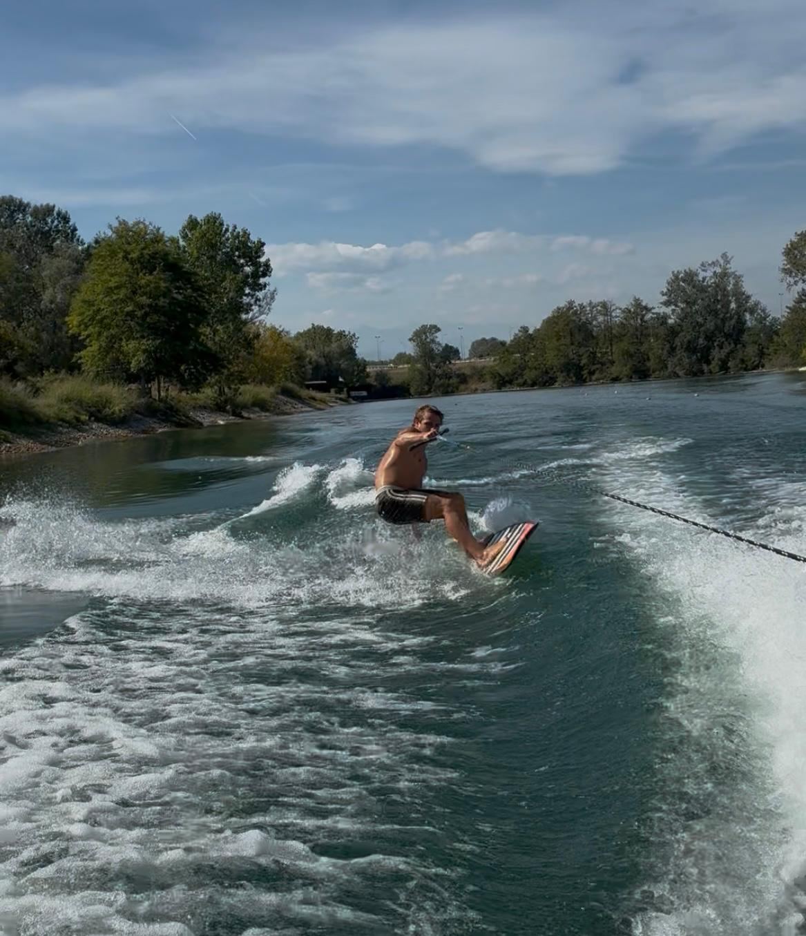 On the water at Waterski Torino
